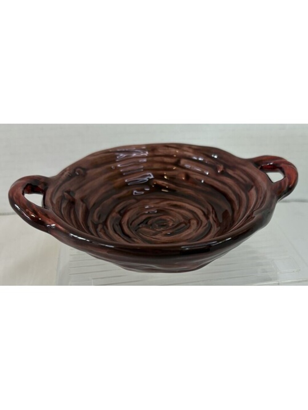 Temp-tations Old World Brown 6-Inch Handled Nesting Baking Bowl